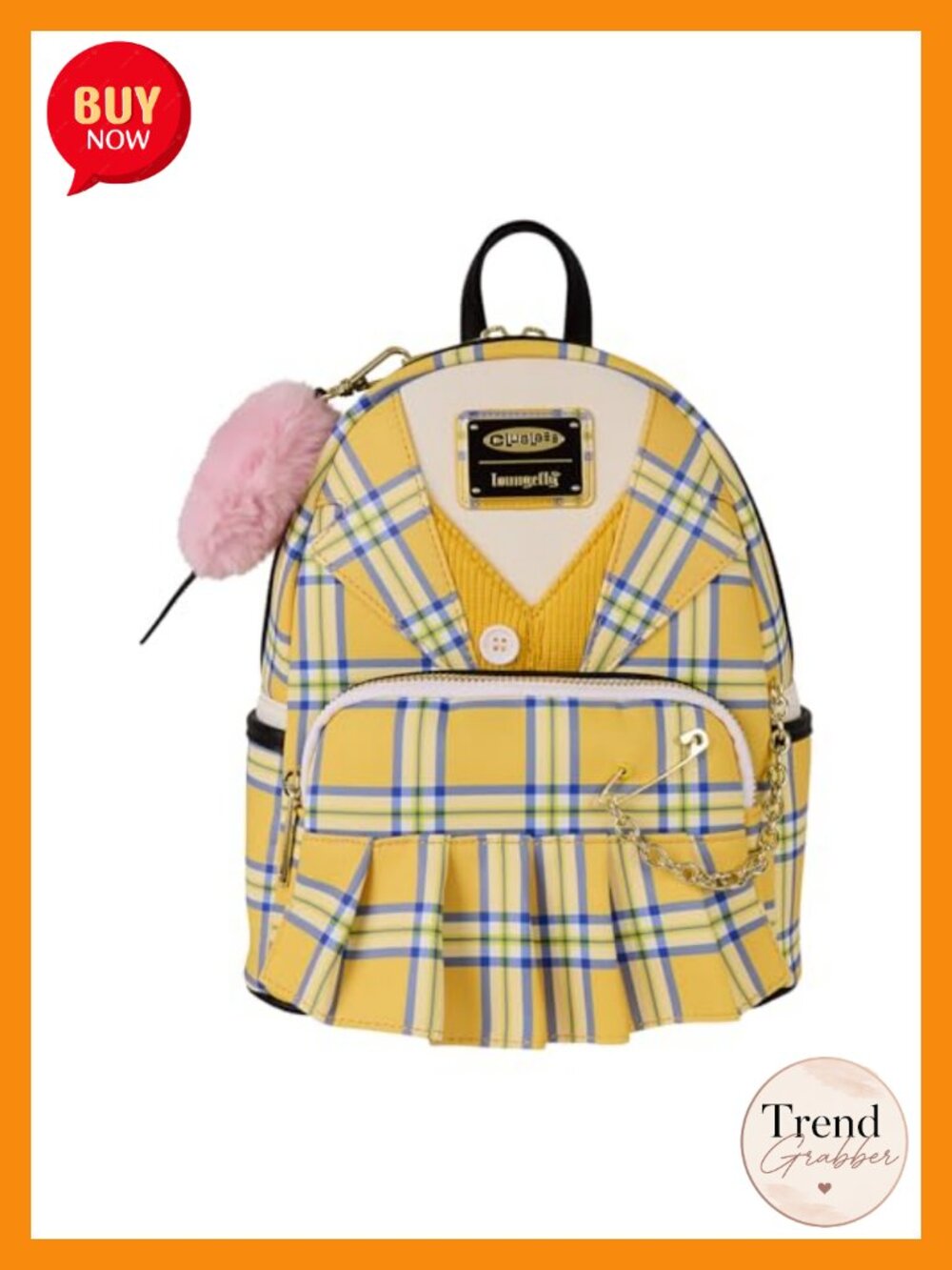 Loungefly Clueless Cher Cosplay Mini Backpack Faux Leather